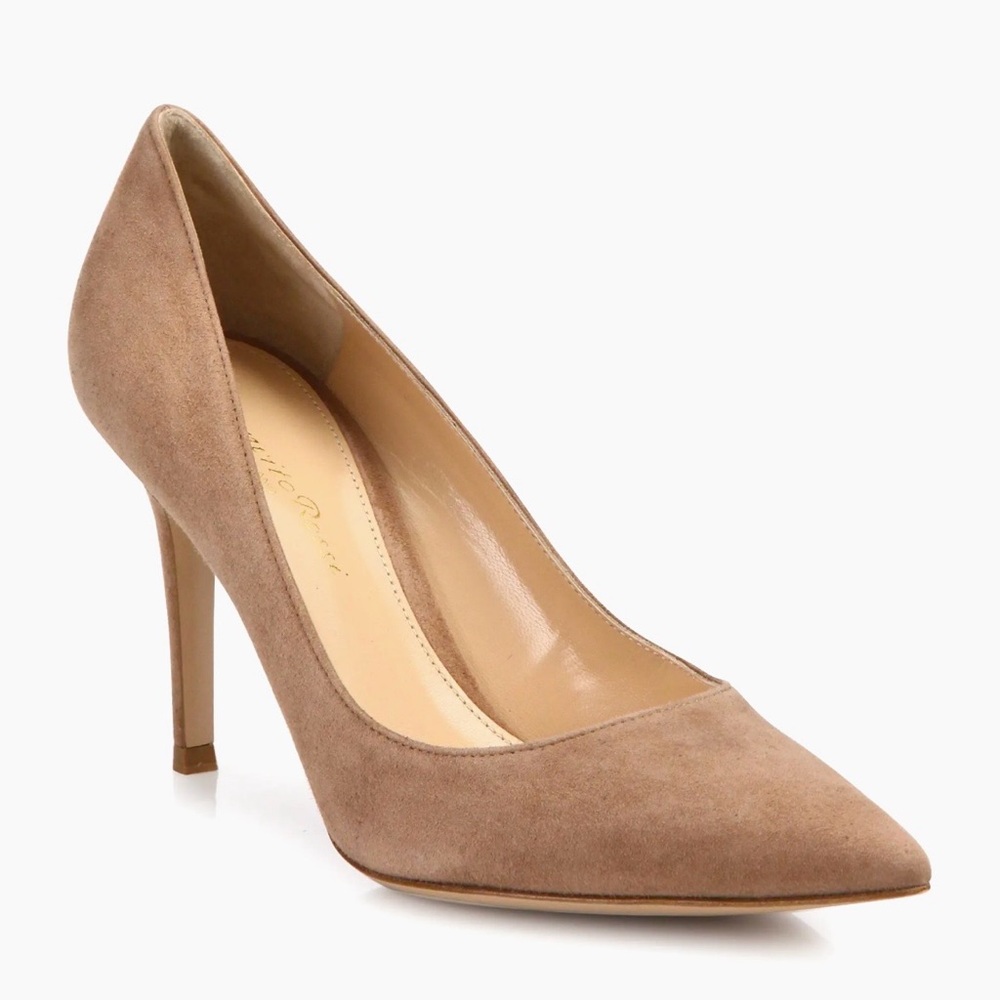 Gianvito Rossi Praline 85MM Suede Pumps $795